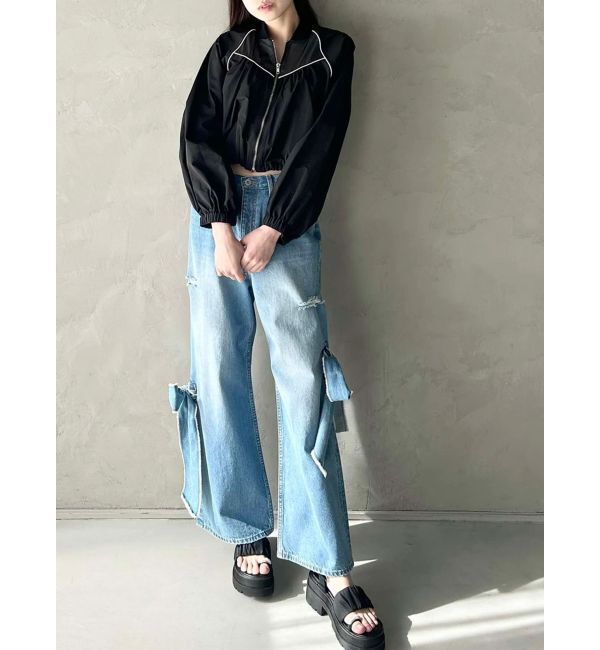 CALNAMUR「SHEER SHORT BLOUSON/シアーショートブルゾン」|ブルゾン・スタジャン|