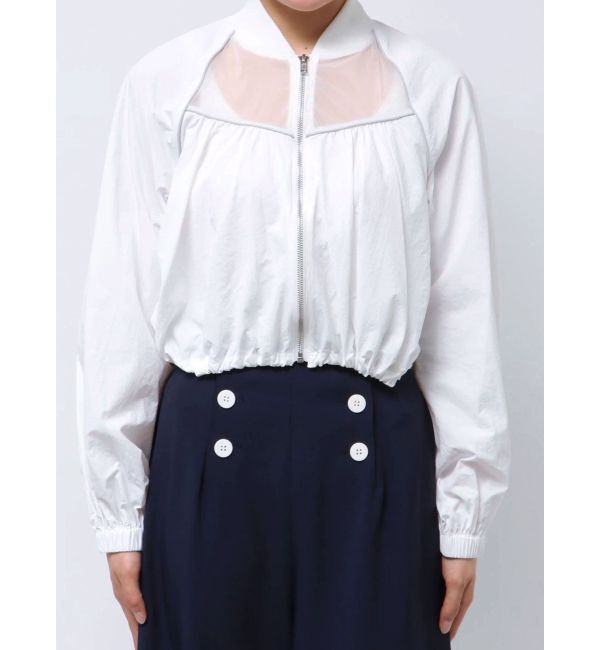 CALNAMUR「SHEER SHORT BLOUSON/シアーショートブルゾン」|ブルゾン・スタジャン|