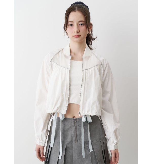 CALNAMUR「SHEER SHORT BLOUSON/シアーショートブルゾン」|ブルゾン・スタジャン|