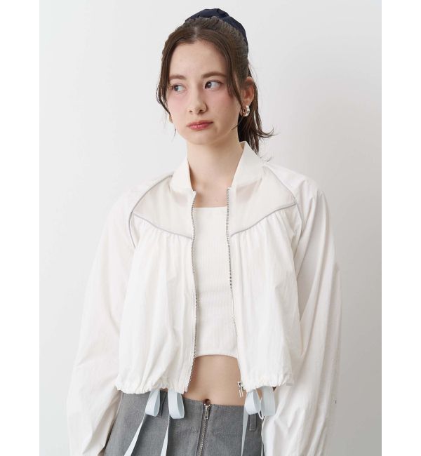 CALNAMUR「SHEER SHORT BLOUSON/シアーショートブルゾン」|ブルゾン・スタジャン|
