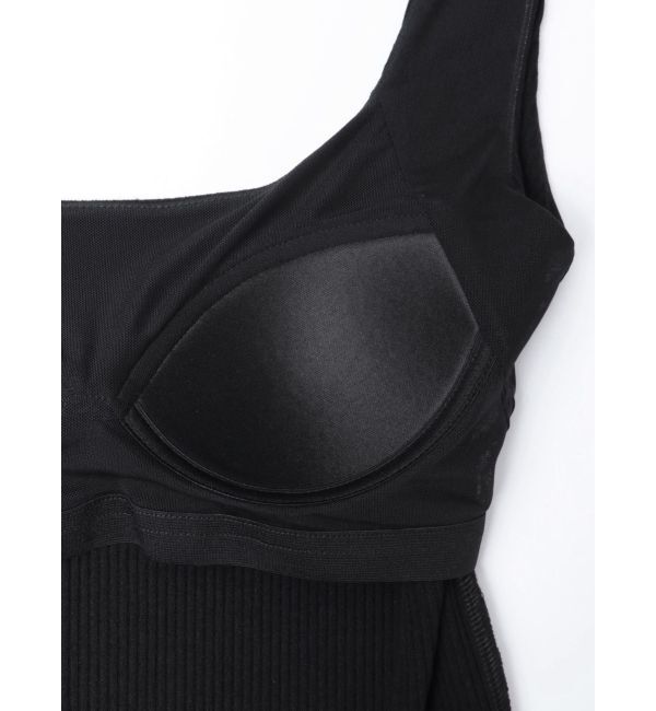 ELENDEEK「SQUARE NECK PAD TANK」|タンクトップ|