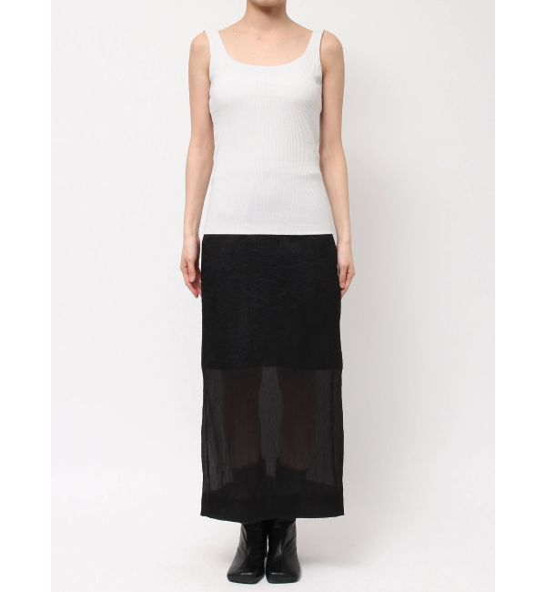 ELENDEEK「SQUARE NECK PAD TANK」|タンクトップ|