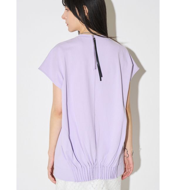 ELENDEEK「TUCK HEM LOOSE CS」|Tシャツ・カットソー|ラベンダー