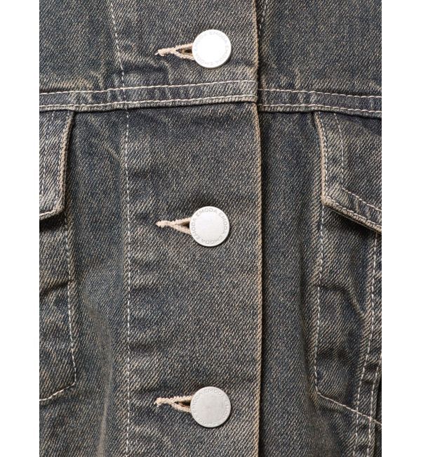 EMODA「ショートデニムブルゾン」|デニムジャケット|