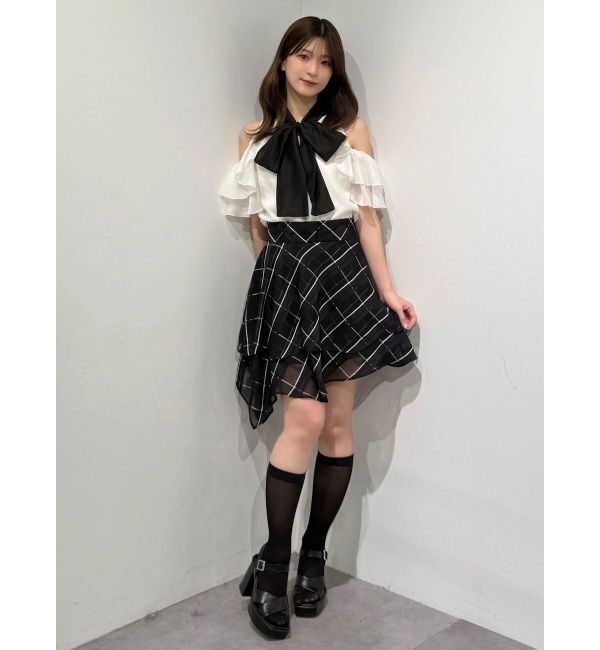 MERCURYDUO「アメスリラッフルボウタイブラウス」|シャツ・ブラウス|