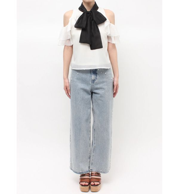 MERCURYDUO「アメスリラッフルボウタイブラウス」|シャツ・ブラウス|