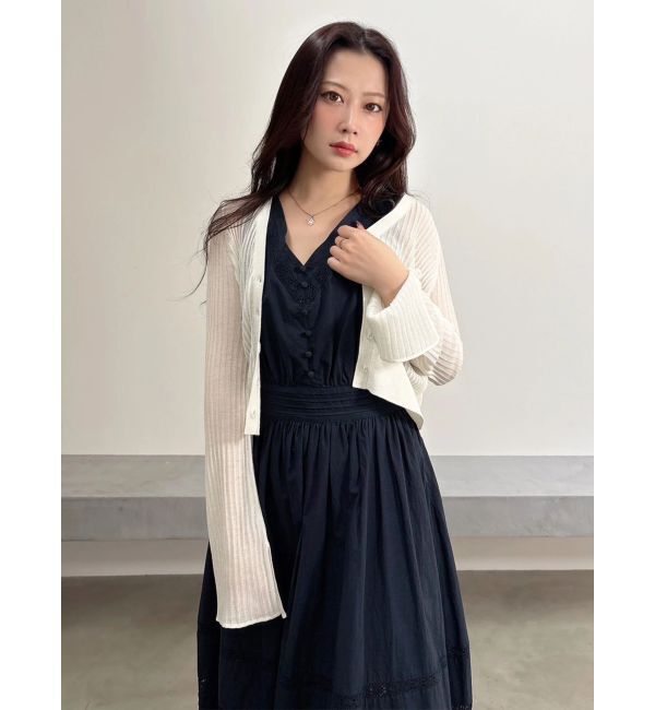 MERCURYDUO「シアーボレロカーディガン」|カーディガン|