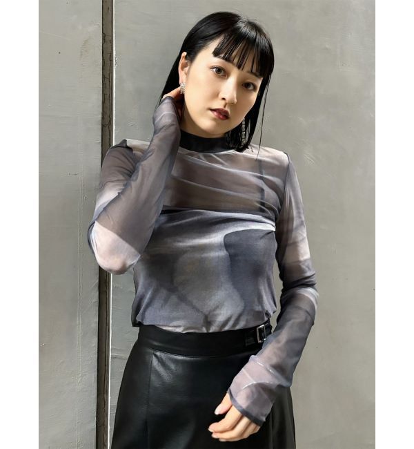 MURUA「Sceneryプリントシアートップス」|Tシャツ・カットソー|