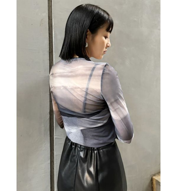 MURUA「Sceneryプリントシアートップス」|Tシャツ・カットソー|