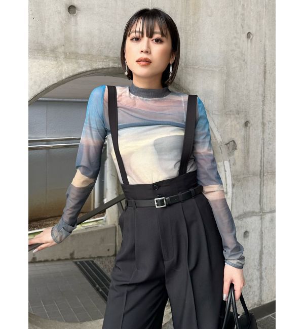 MURUA「Sceneryプリントシアートップス」|Tシャツ・カットソー|