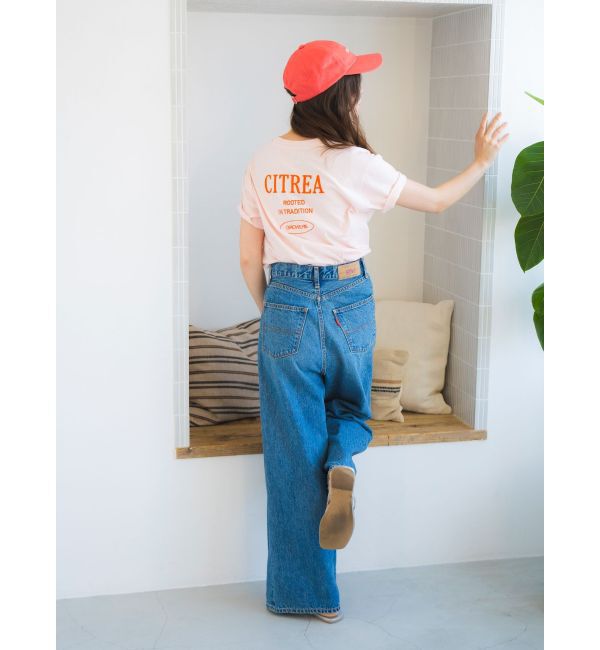 Ungrid「ラップデザインルーズデニム」|デニム|