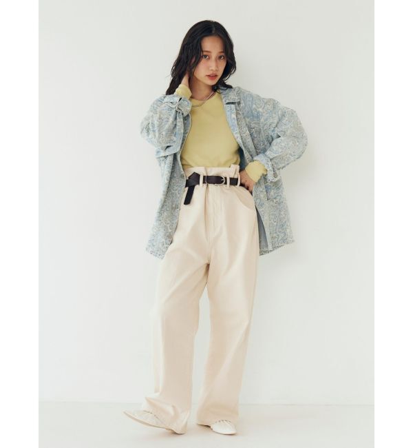 Ungrid「ウエストデザインルーズデニム」|デニム|