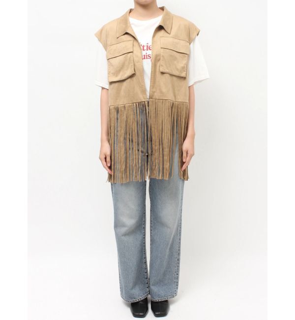 Ungrid「フェイクスウェードフリンジベスト」|その他|