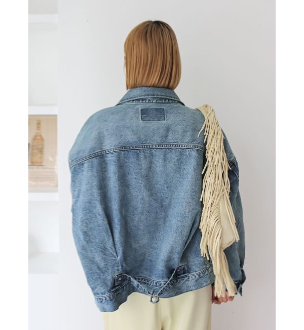 Ungrid「ルーズシルエットデニムジャケット」|ブルゾン・スタジャン|