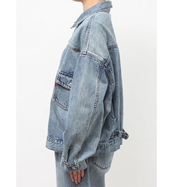 Ungrid「ルーズシルエットデニムジャケット」|ブルゾン・スタジャン|