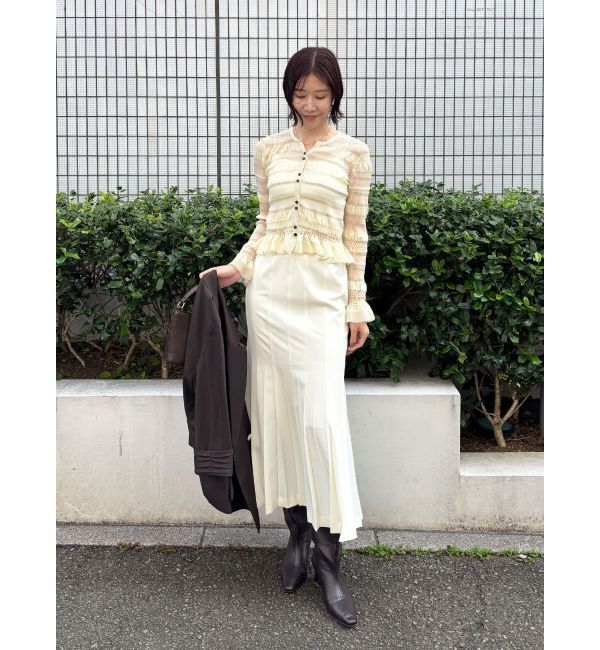 LAGUNAMOON「シアーボーダーカーデプルオーバー」|ニット・セーター|