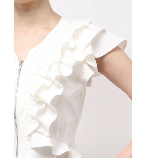 LAGUNAMOON「WZIPフリルブラウス」|シャツ・ブラウス|