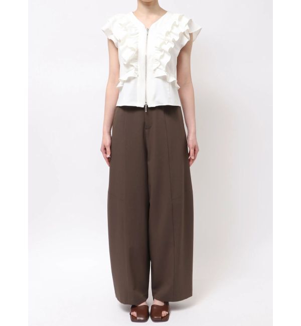 LAGUNAMOON「WZIPフリルブラウス」|シャツ・ブラウス|