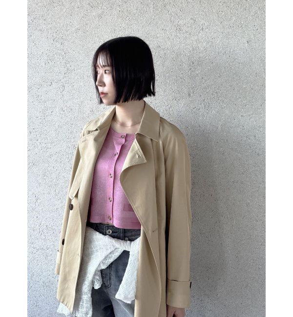 LAGUNAMOON「メタルボタンシアーニットカーディガン」|カーディガン|