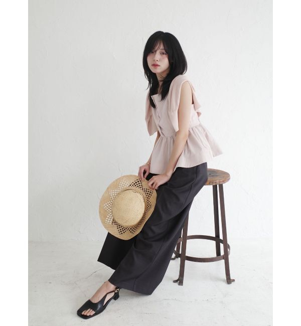 LAGUNAMOON「2WAYラメシアーニットカーディガン」|カーディガン|