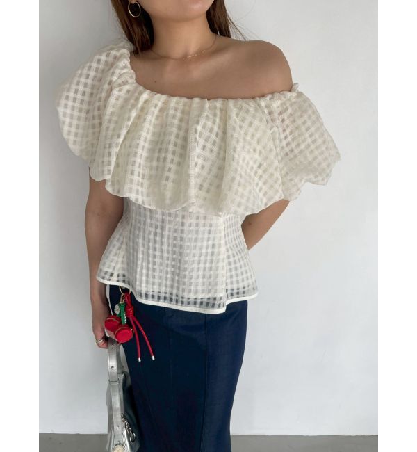 LAGUNAMOON「オフショルペプラムブラウス」|シャツ・ブラウス|