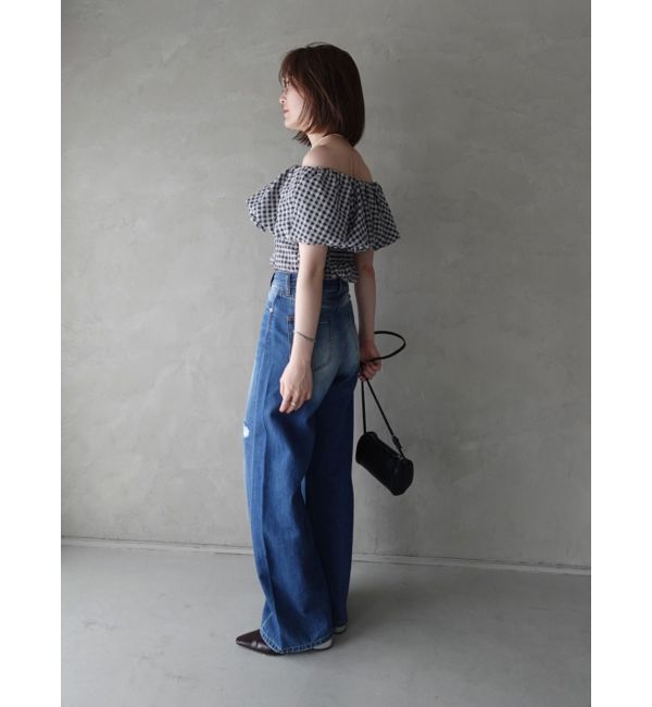 LAGUNAMOON「オフショルペプラムブラウス」|シャツ・ブラウス|