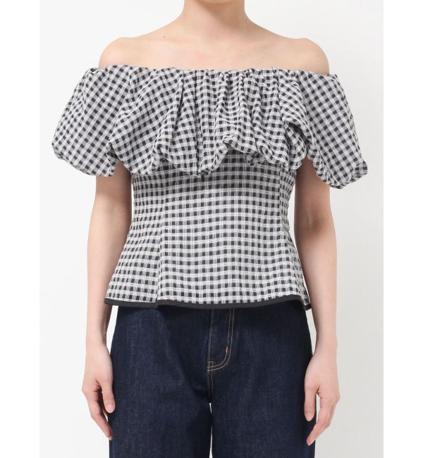 LAGUNAMOON「オフショルペプラムブラウス」|シャツ・ブラウス|