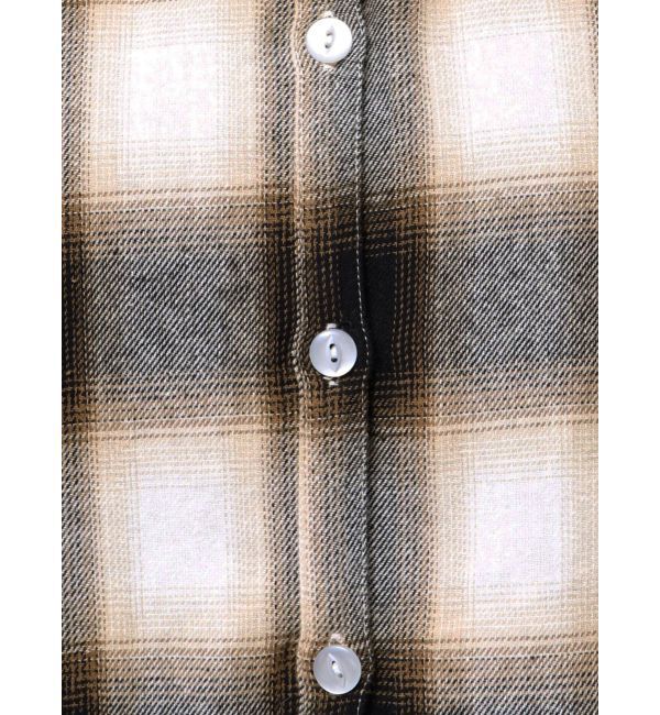 EVRIS「フードチェックオーバーサイズシャツ【セットアップ着用可能】」|シャツ・ブラウス|