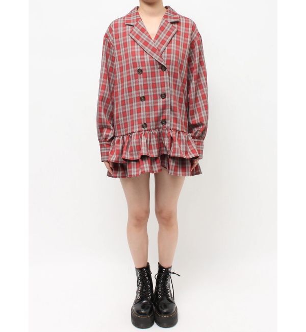 jouetie「ヘムフリルトレンチミニワンピース」|ワンピース|