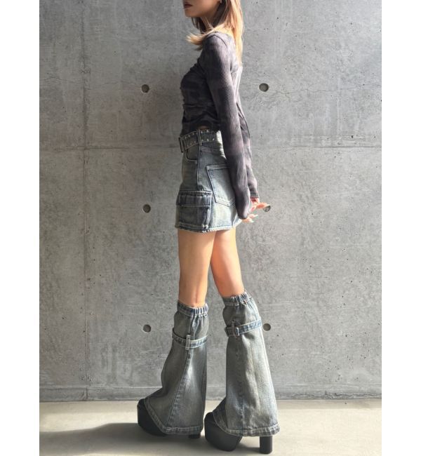 GYDA「【TINY】HOOK ME UPギャザーショートトップス」|Tシャツ・カットソー|