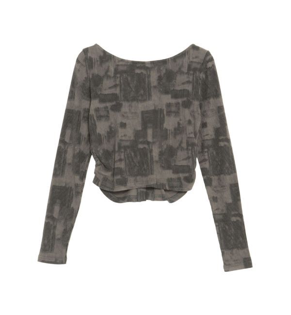 GYDA「【TINY】HOOK ME UPギャザーショートトップス」|Tシャツ・カットソー|