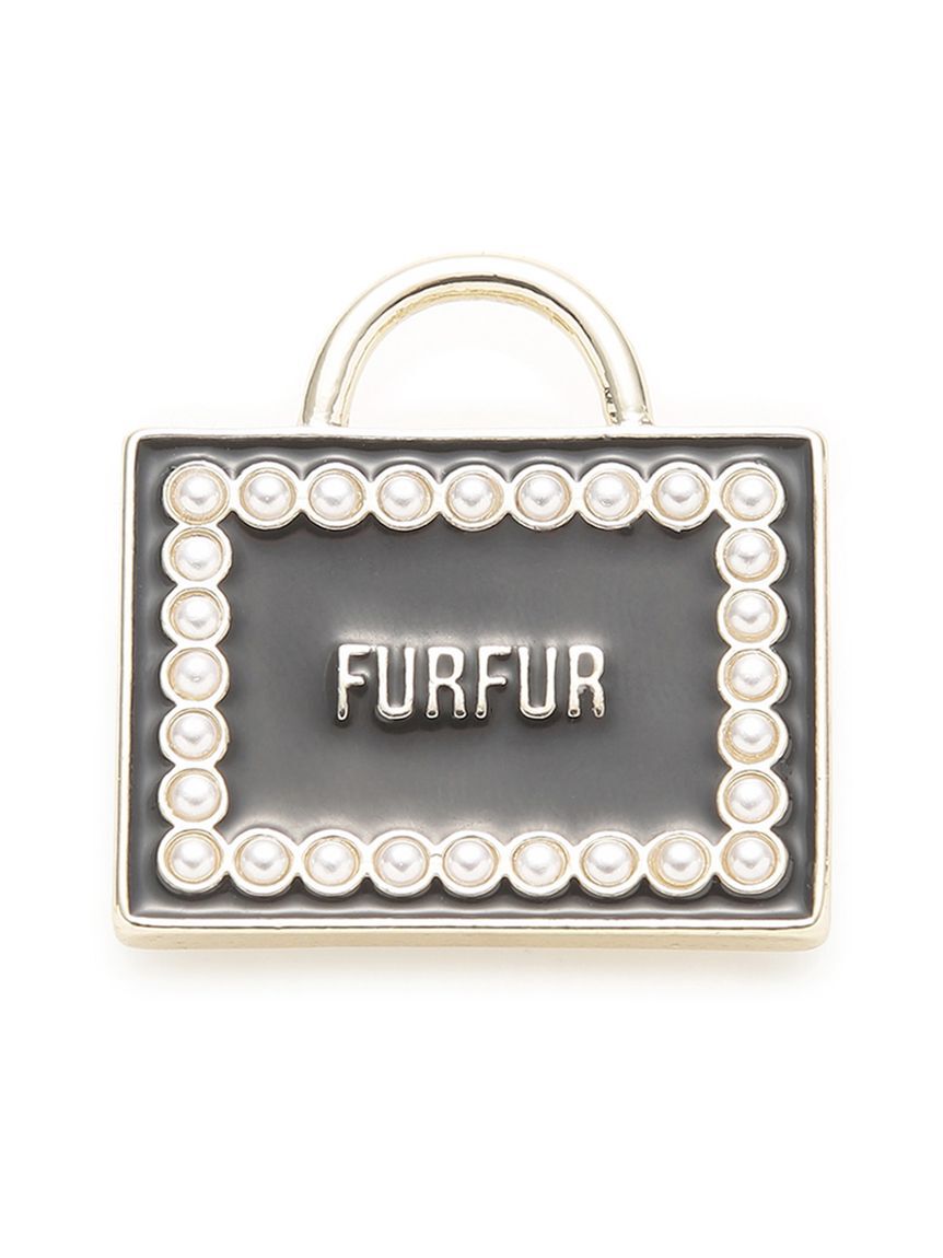 FURFUR「【限定カラー】トートバッグモチーフブローチ」|ブローチ・コサージュ|BLK
