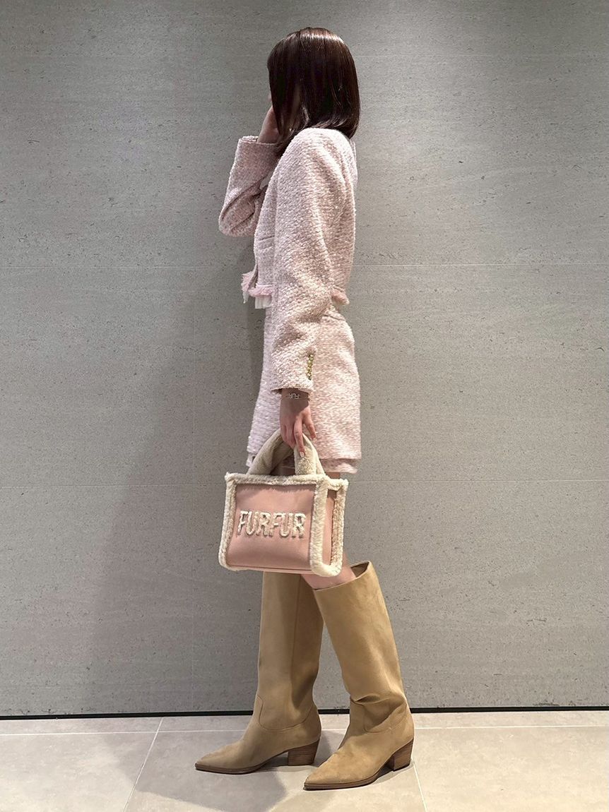 FURFUR「【WEB・一部店舗限定カラー】ムートンロゴトートバッグ」|トートバッグ|