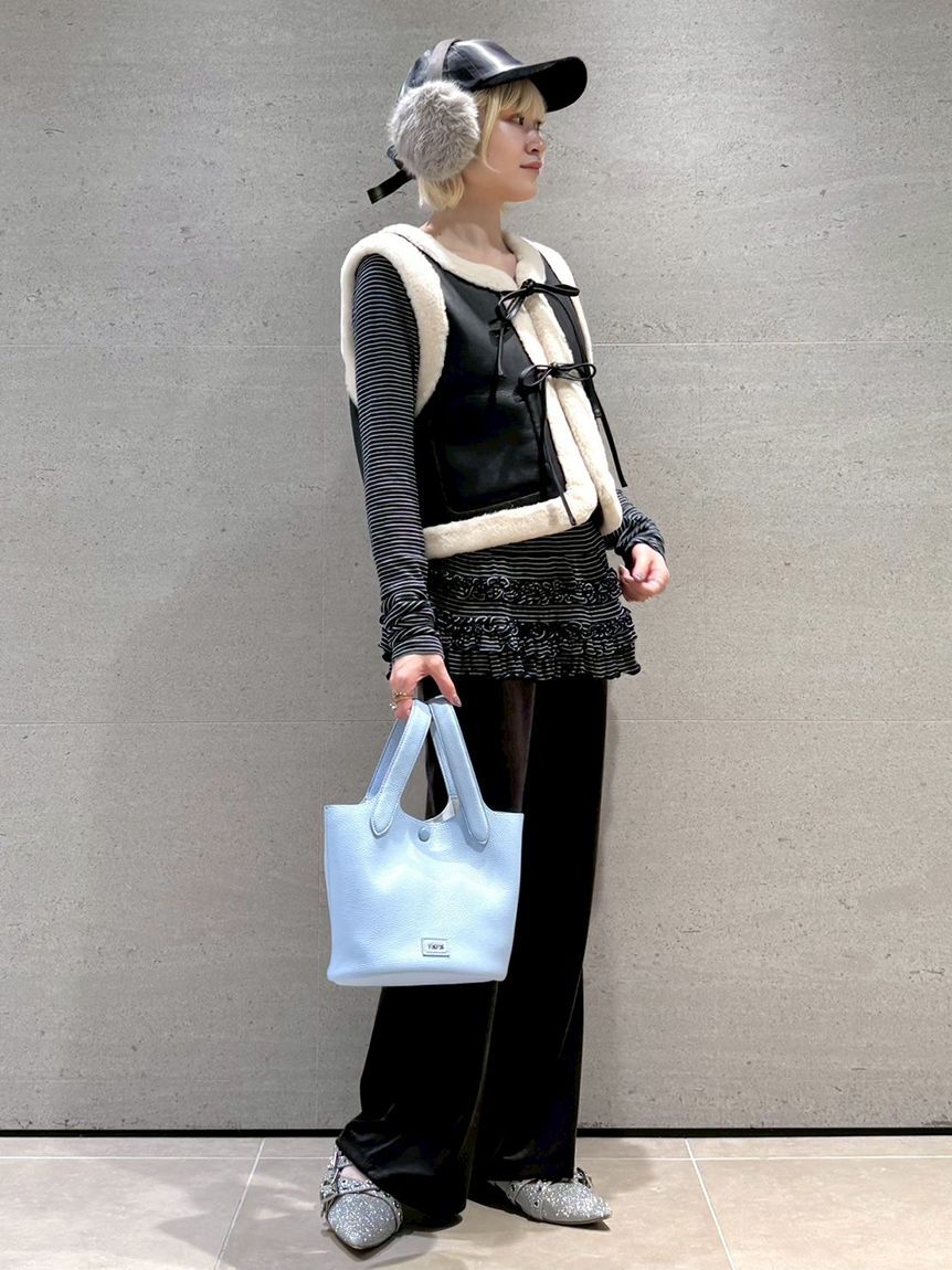 FURFUR「裾フリルジャージートップス」|Tシャツ・カットソー|