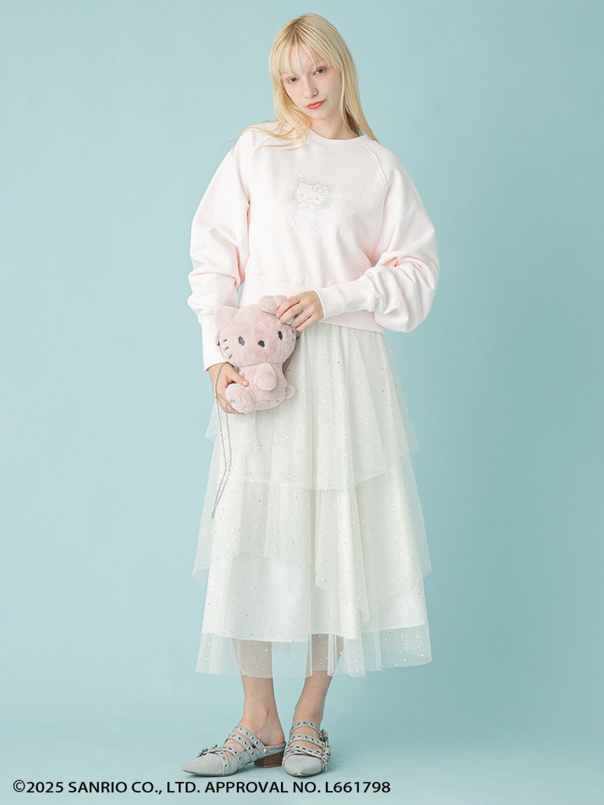 FURFUR「【WEB・一部店舗限定カラー】HELLO KITTYクリスタルスウェット」|スウェット・ジャージ|