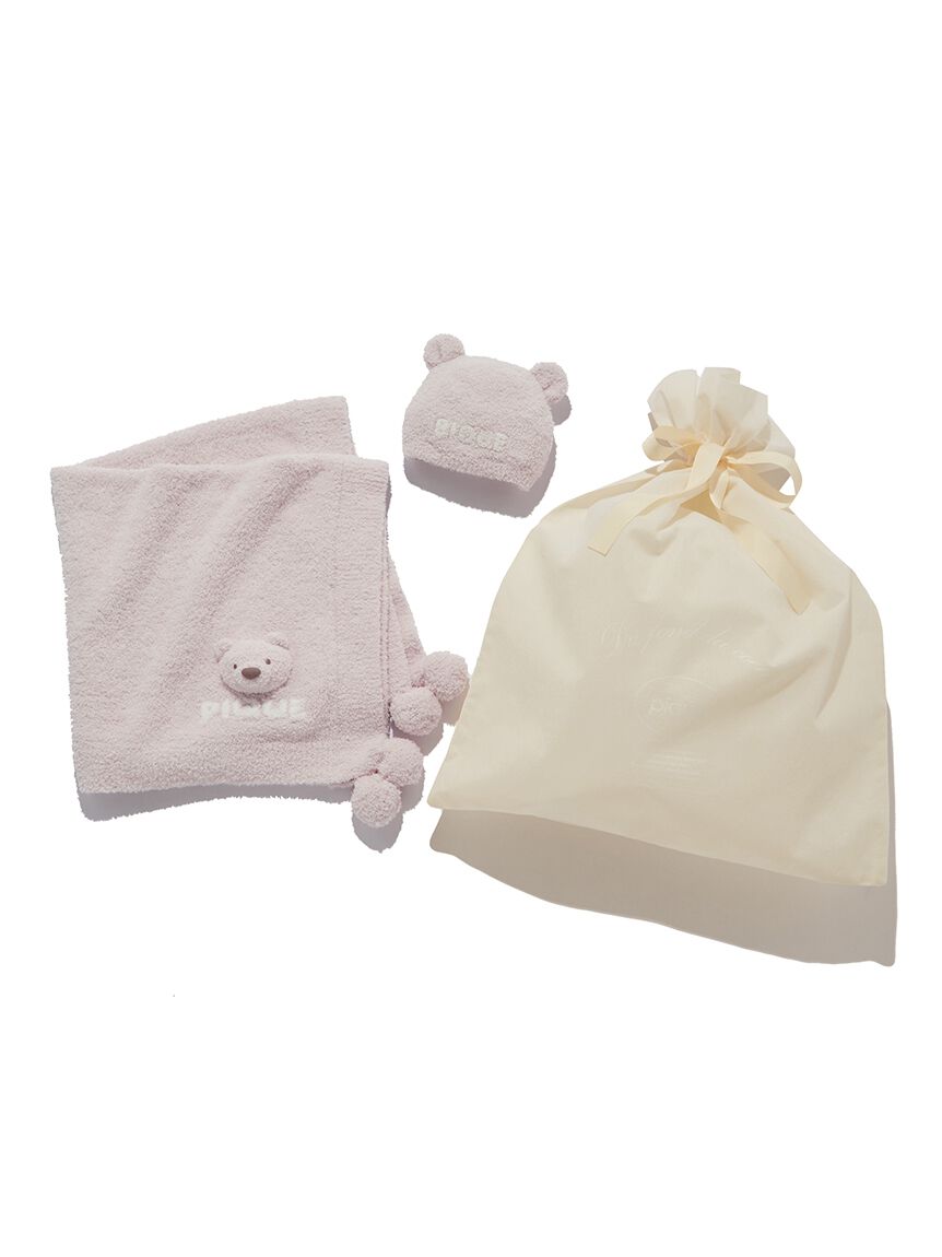 GELATO PIQUE KIDS & BABY「【ラッピング済み】【BABY】パウダーベアブランケット＆キャップSET」|その他ベビー用品|PNK