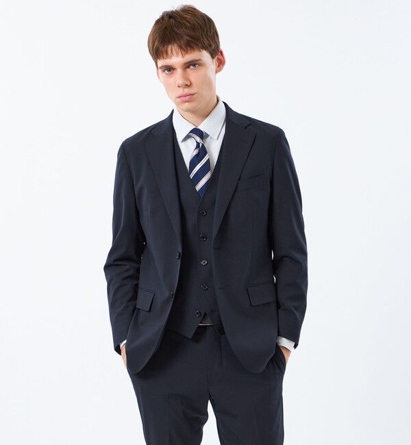 MACKINTOSH PHILOSOPHY「トロッター ジャケット ＃109 ウール混ストレッチトロピカル」|テーラードジャケット|ネイビー