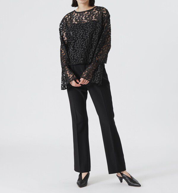  「バックスリットフレアパンツ」|スラックス|