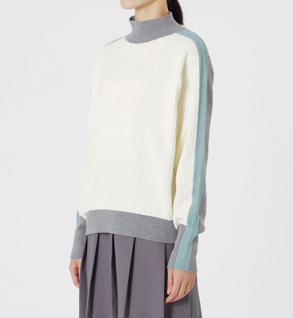  「2フェイスブロッキングニット」|ニット・セーター|