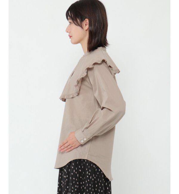 ikka「ビック襟ブラウス」|シャツ・ブラウス|