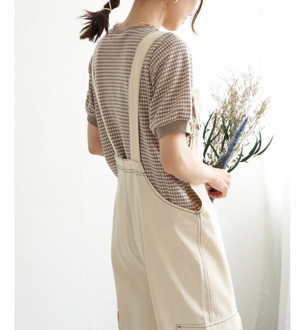 ikka「【雑誌 InRed 6月号掲載】ハニカム柄ジャガードカットソー」|Tシャツ・カットソー|