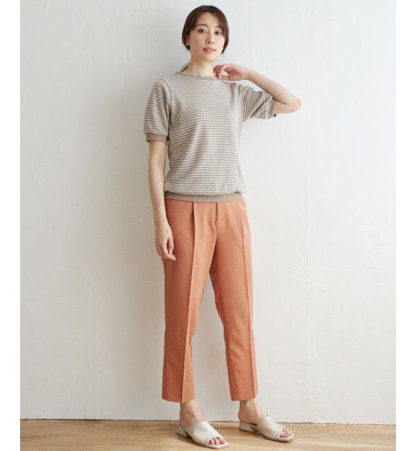 ikka「【雑誌 InRed 6月号掲載】ハニカム柄ジャガードカットソー」|Tシャツ・カットソー|