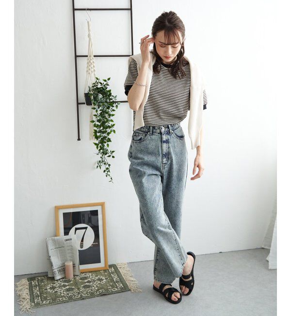 ikka「【雑誌 InRed 6月号掲載】ハニカム柄ジャガードカットソー」|Tシャツ・カットソー|