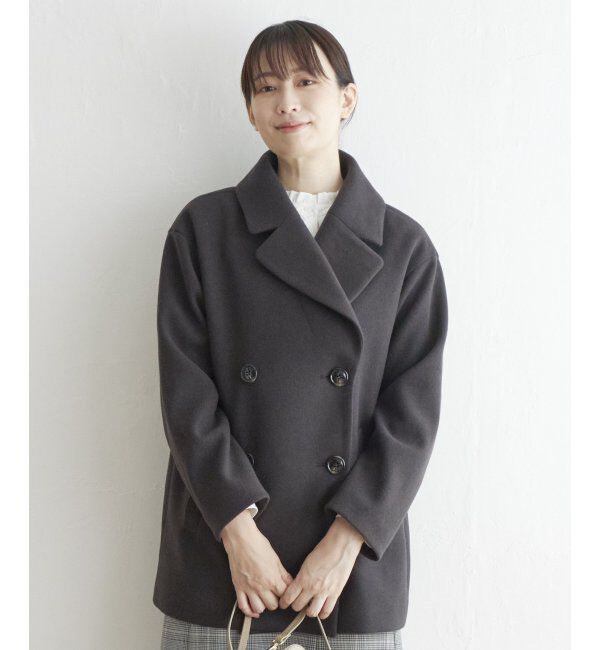 ikka「らく軽ストレッチメルトンチェスターコート」|その他|