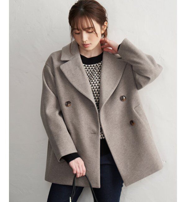 ikka「らく軽ストレッチメルトンチェスターコート」|その他|