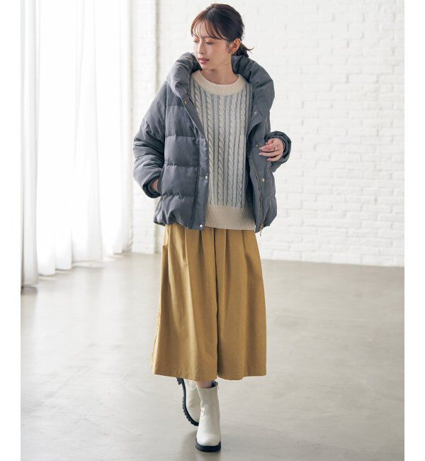 ikka「細コール洗えるダウンジャケット」|その他|