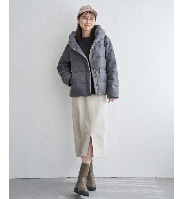ikka「細コール洗えるダウンジャケット」|その他|