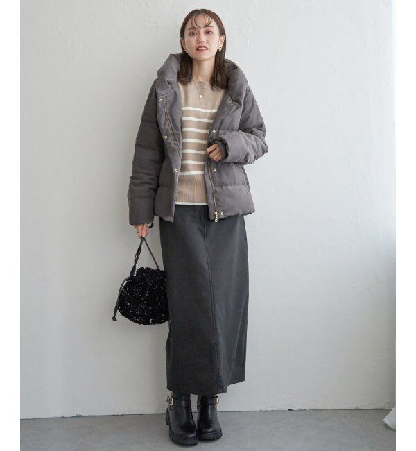 ikka「細コール洗えるダウンジャケット」|その他|