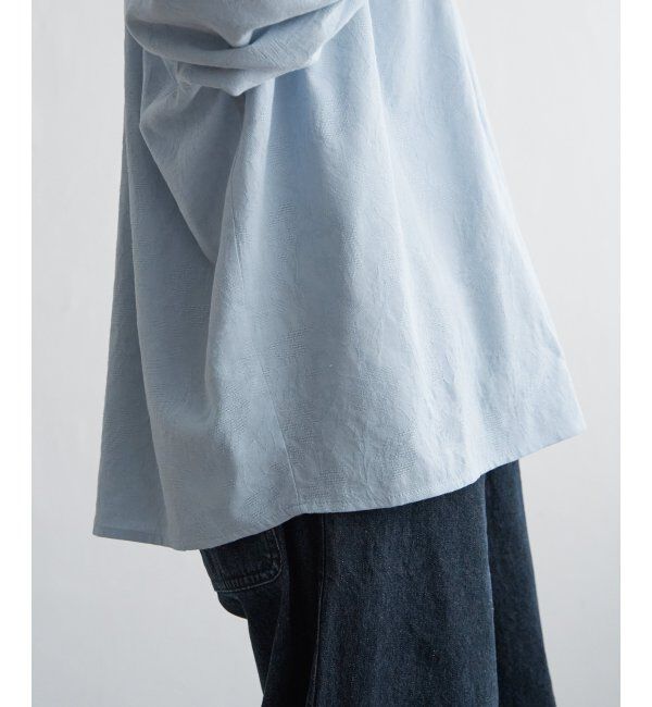 Lbc with Life「ジャカード襟フリルブラウス」|シャツ・ブラウス|