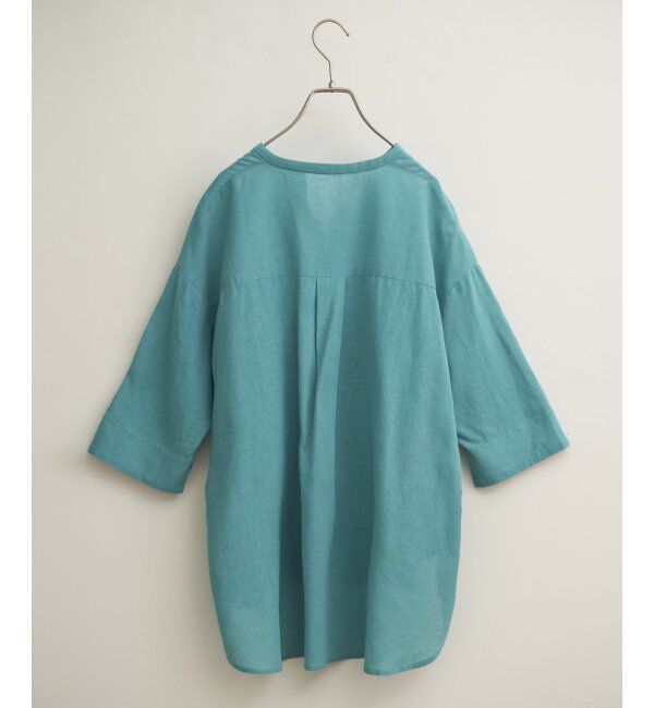 Lbc with Life「リネンコットン5分袖シャツ」|シャツ・ブラウス|